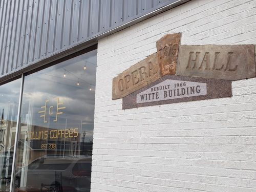 Gravity Box Brewing Company, along U.S. 12/Highway 16 in downtown Mauston, Wisconsin