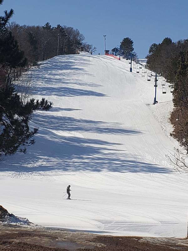 Ski hill at Trollhaugen Outdoor Recreation Area in Dresser, Wisconsin