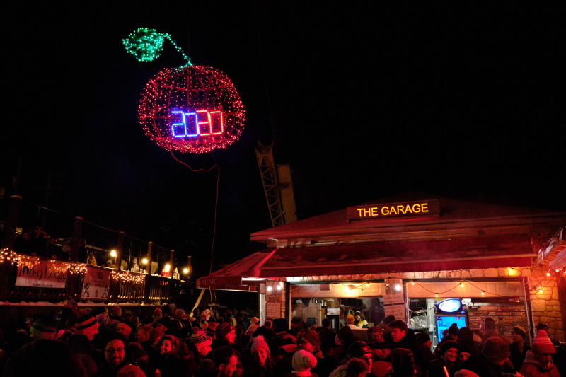 Wisconsin New Year's Eve Traditions: the FM 106.9 The Lodge Door County Cherry Drop in Sister Bay