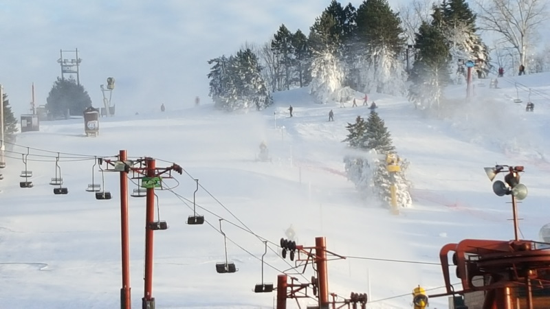 A sunny hill at Little Switzerland, Slinger, Wisconsin