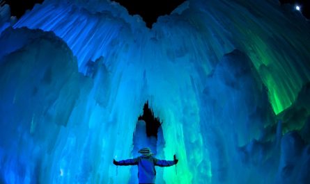 Lake Geneva Ice Castles. Photo credit: Bryan Rowland