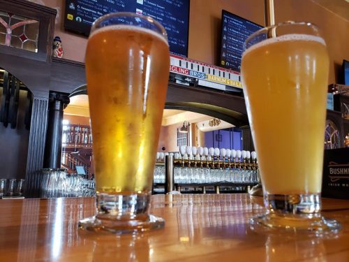 Pints at the Al. Ringling Brewing Company, Baraboo, Wisconsin