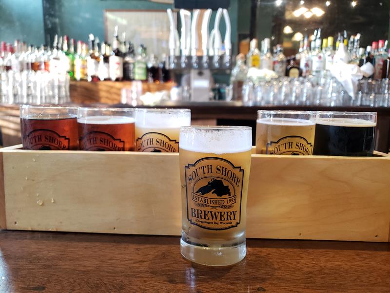 ashlandsouthshorebreweryflight State Trunk Tour