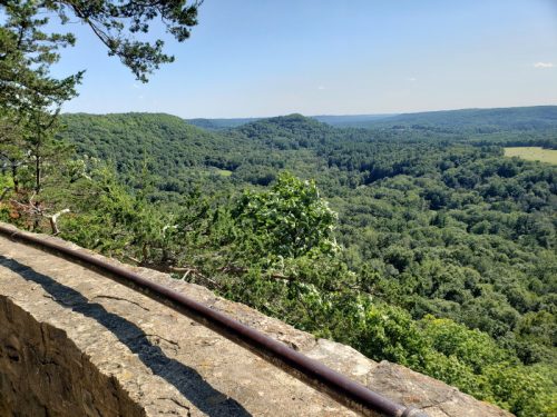 A beautiful view from an overlook at Wildcat Mountain State Park, just off Highway 33 east of Ontario, Wisconsin