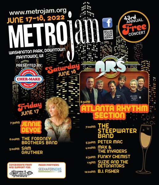 Metro Jam at Washington Park in downtown Manitowoc, Wisconsin, June 17-18, 2022