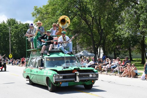 Parade at Pulaski Polka Days, one of the largest polka celebrations in the Midwest. It is held annually in Pulaski, Wisconsin