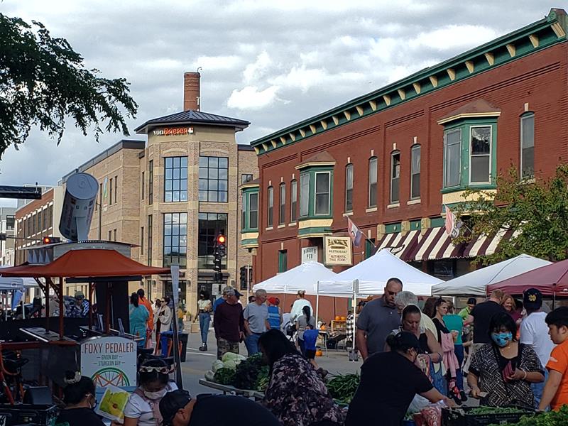 igNight Market on Broadway in downtown Green Bay