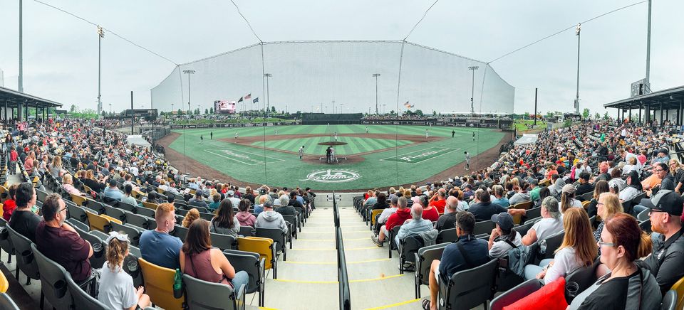 Franklin Field, home to the Milwaukee Milkmen American Association of the Professional Baseball League, in Franklin, Wisconsin