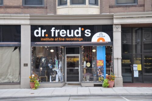 Doctor Freud's Institute of Fine Recordings, downtown Manitowoc, Wisconsin