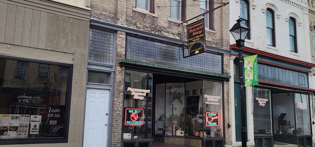 Paramount Record Shop along Highway 19/Main Street in Watertown, Wisconsin