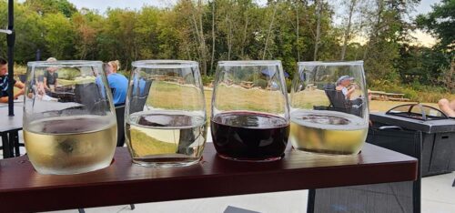Wine tasting at Aspen Sky Winery, Slinger, Wisconsin