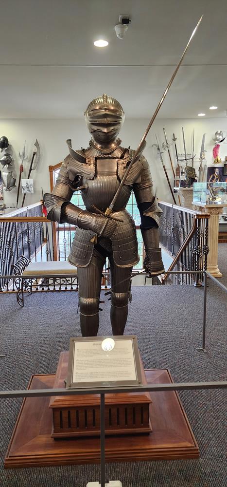 Suit of armor at the Castlerock Museum in Alma, Wisconsin