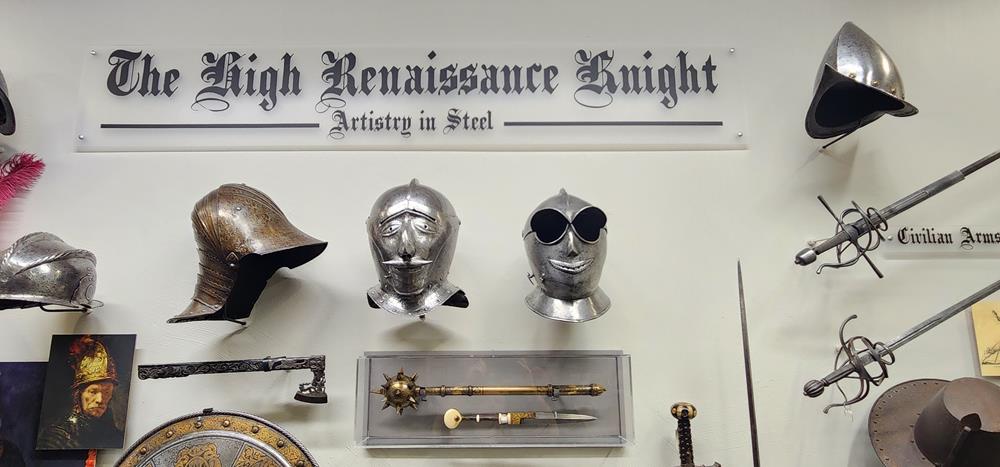 Renaissance knights at Castlerock Museum in Alma, Wisconsin