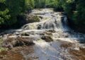 Wisconsin Events & Wisconsin Weekend fun: the Bad River tumbling through waterfalls at Copper Falls State Park near Mellen, Wisconsin