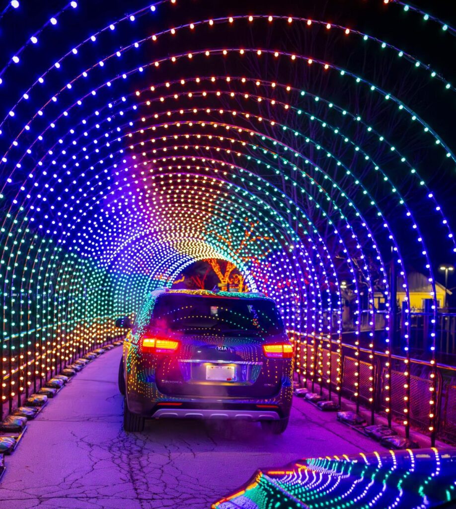Wild Lights Drive Thru at the Milwaukee County Zoo