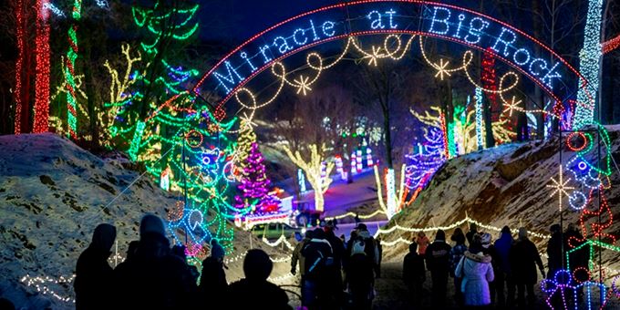 Holiday Light Show: Miracle at Big Rock in St. Croix Falls, Wisconsin