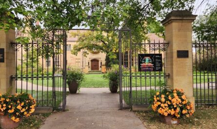 The Paine Art Center & Gardens along Highway 21 in Oshkosh, Wisconsin