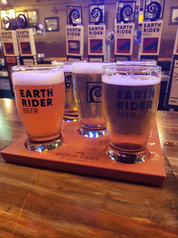 Flight at Earth Rider Brewing, Superior, Wisconsin