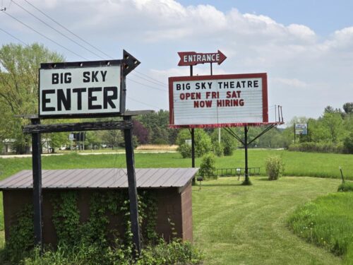 Wisconsin Drive-In Movies: Big Sky Theater along Highway 16 on the east side of Wisconsin Dells