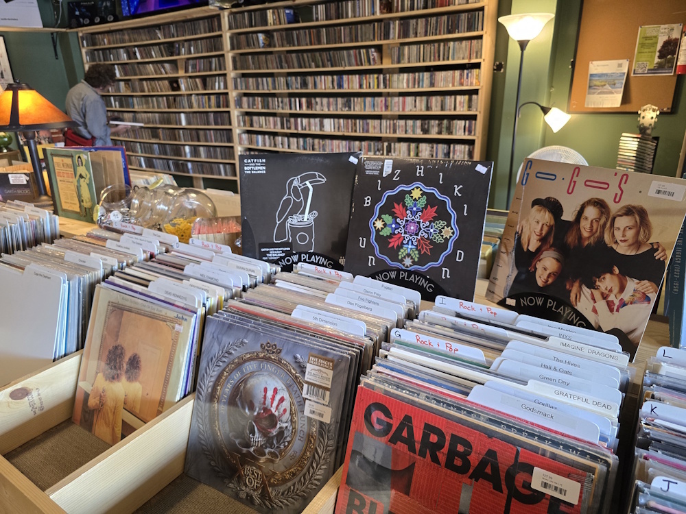 Crate Diggers Music & More, one of the great Wisconsin record shops. It's in downtown Rhinelander, Wisconsin.