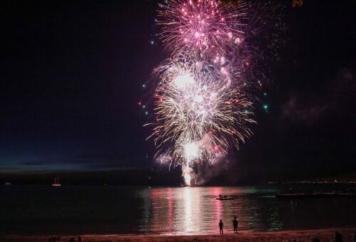 Fireworks at Marina Fest, Sister Bay, Wisconsin