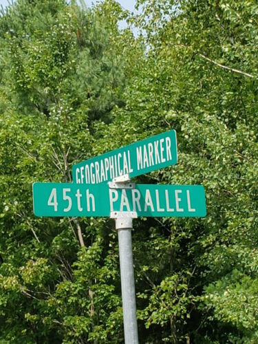 45th parallel along Highway 27 in Chippewa County