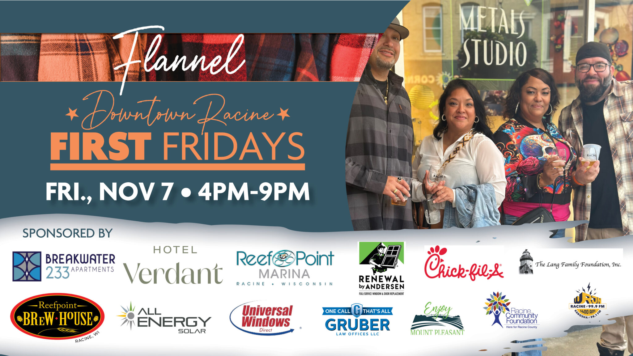 First Fridays in Racine, Wisconsin. November 7, 2025.