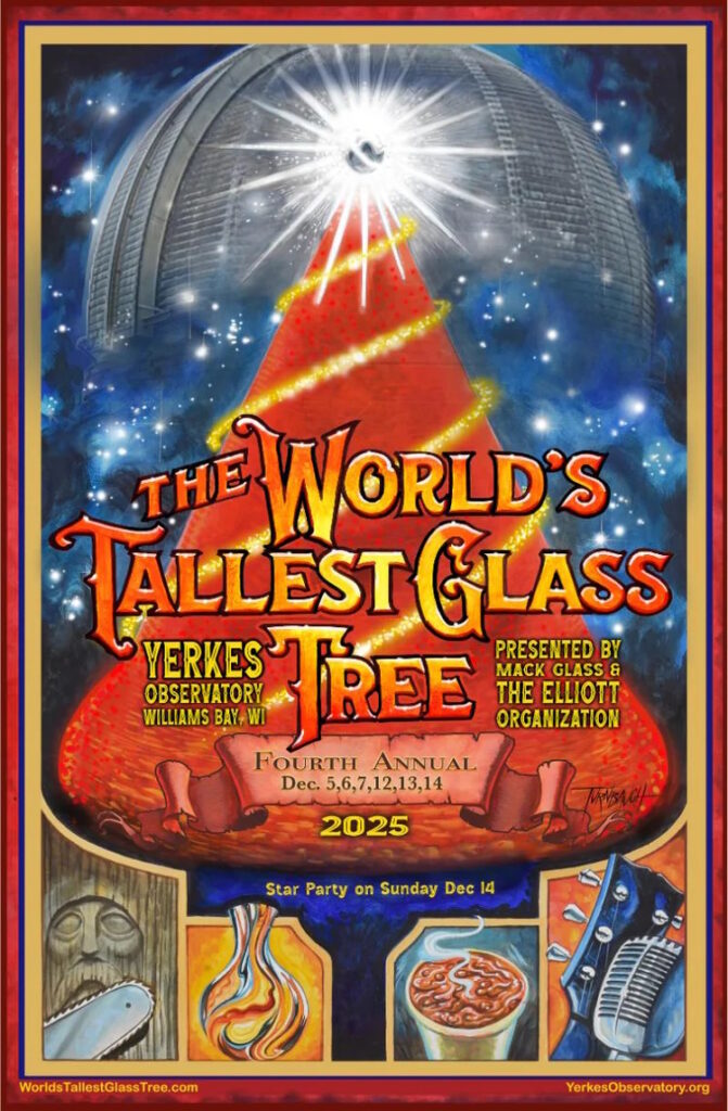 World's Tallest Glass Tree, Lake Geneva and Williams Bay, Wisconsin