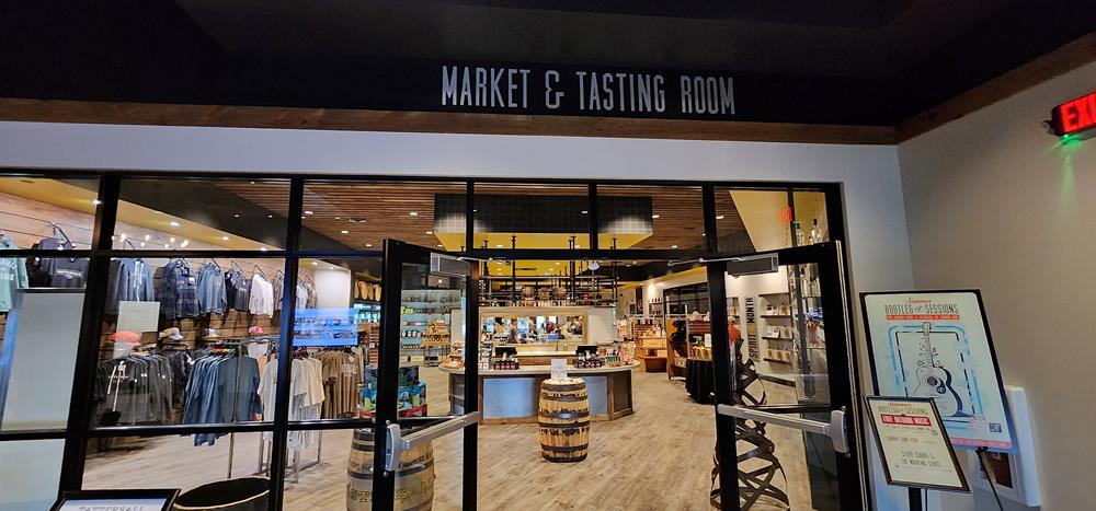 The Market & Tasting Room inside Tattersall Distillery, River Falls, Wisconsin