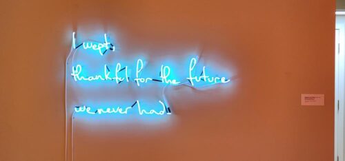 Inspirational neon at the Bergstrom Mahler Museum of Glass, Neenah, Wisconsin