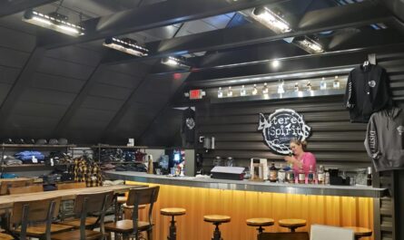 Tasting Room at Altered Spirits Distillery in Slinger, Wisconsin