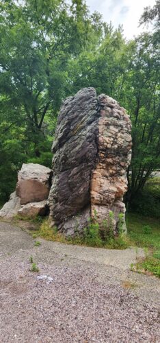 Van Hise Rock, right along Highway 136 near Rock Springs, Wisconsin