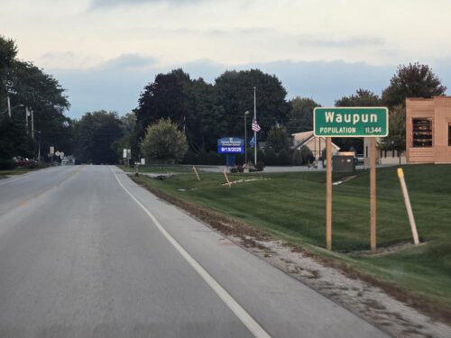 Highway 68 entering Waupun
