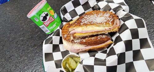 Grilled cheese sandwich at Mashtun Brewing in Lake Geneva, Wisconsin
