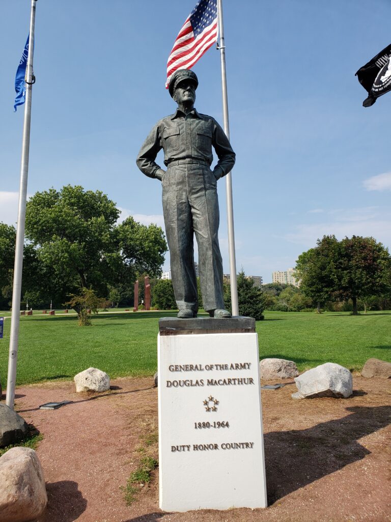 Wisconsin Statues, including Gen. Douglas MacArthur in Milwaukee
