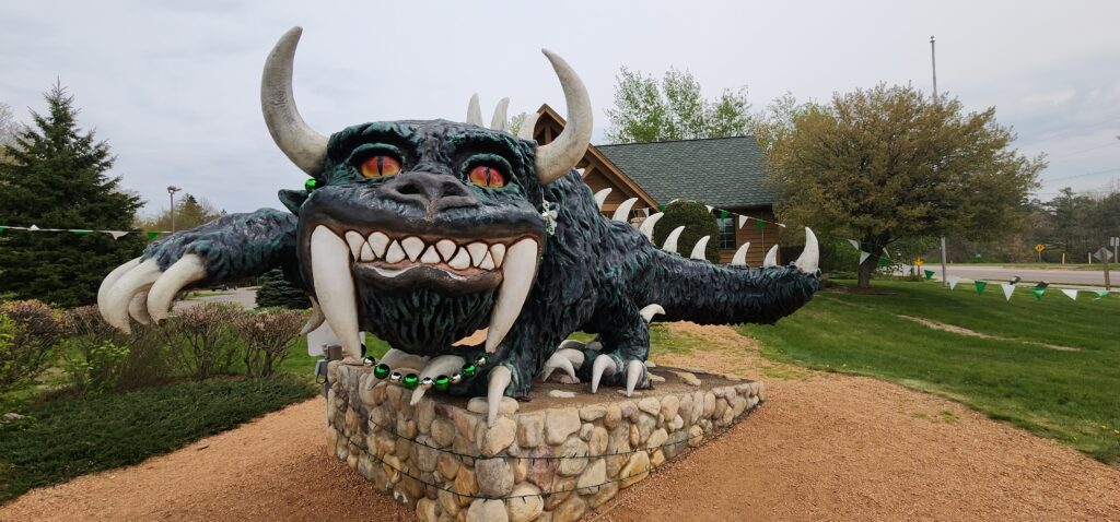Hodag Statue in Rhinelander, Wisconsin
