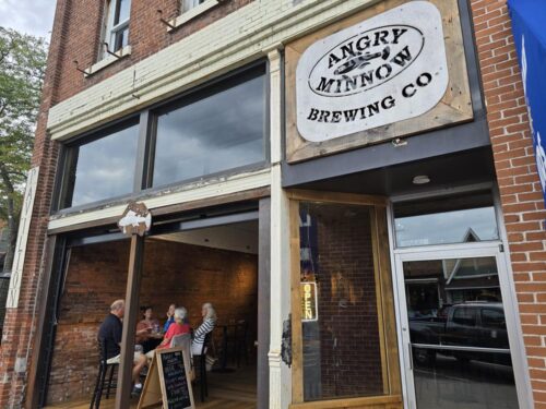 Angry Minnow Brewing on Main Street in Hayward, Wisconsin